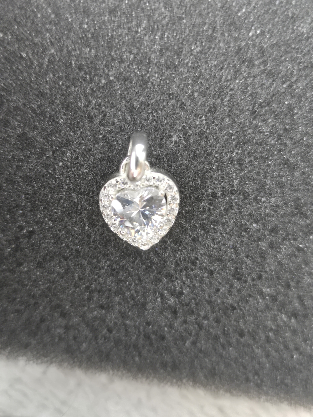 Thomas Sabo Sterling Silver Heart Pendant with Clear Stone